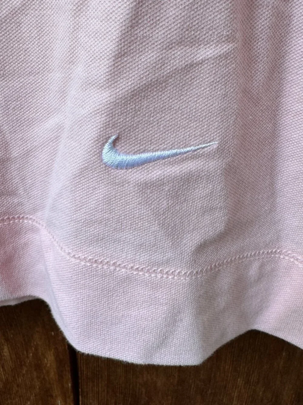 NWT Nike Pink Scoop Neck Short Sleeve Cotton Knit Tee in Women's XXL - Picture 5 of 9